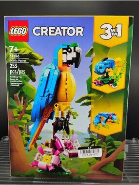 Lego Creator 3-In-1 Set 31136 Exotic Parrot 7+ 253 Pieces